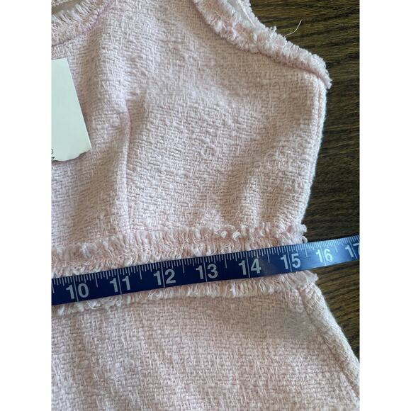 Zara Pink Tweed Mini Dress X-Large Blogger RARE Barbiecore Influencer NWT 1139 - Picture 13 of 14